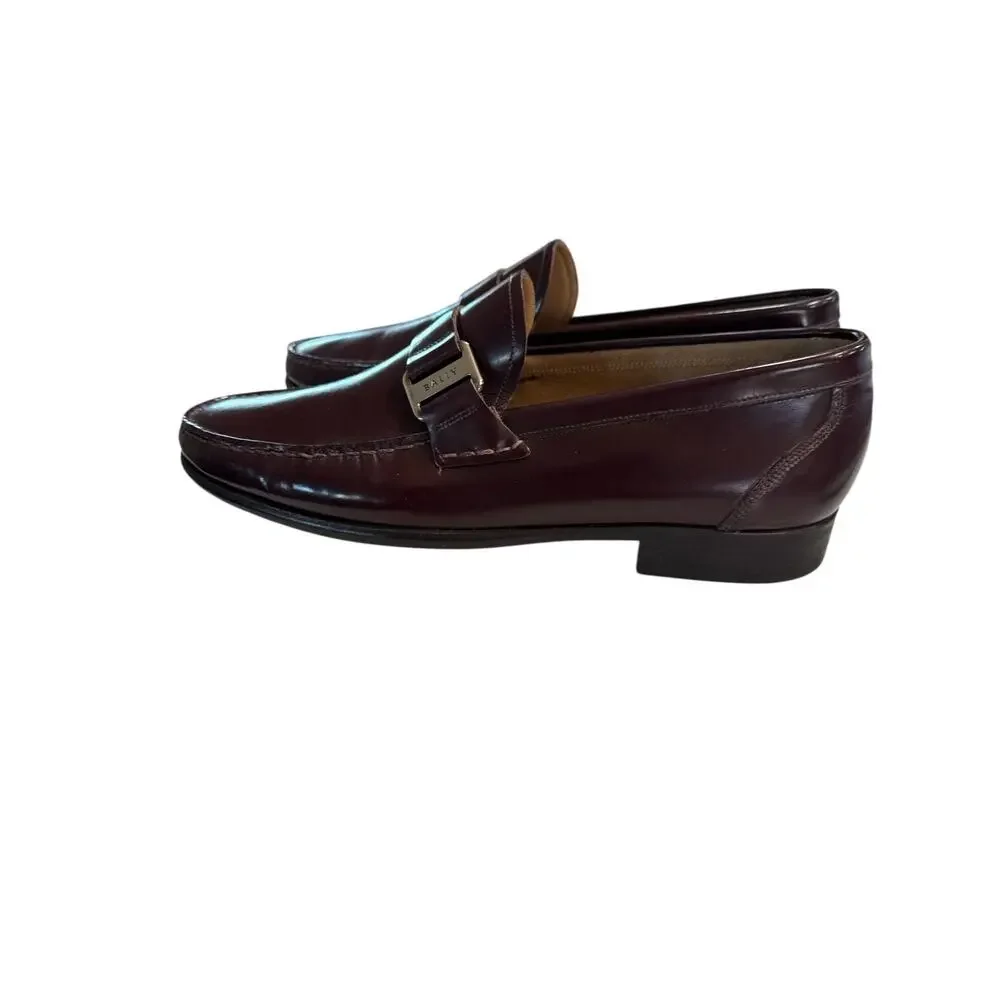 NEW Bally Brown Tedor Leather Loafers SZ 7.5 Switzerland $700